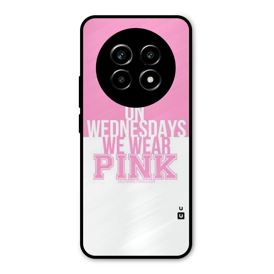 Wear Pink Metal Back Case for Realme 13 Pro
