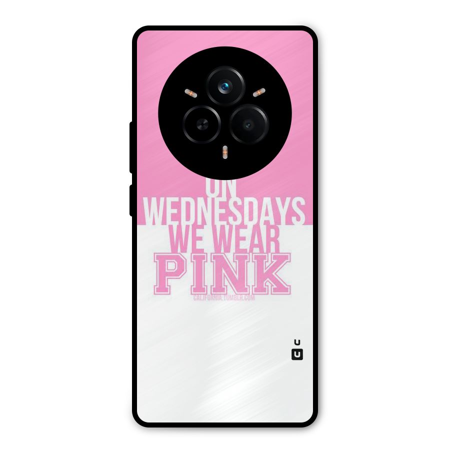 Wear Pink Metal Back Case for Realme 14 Pro
