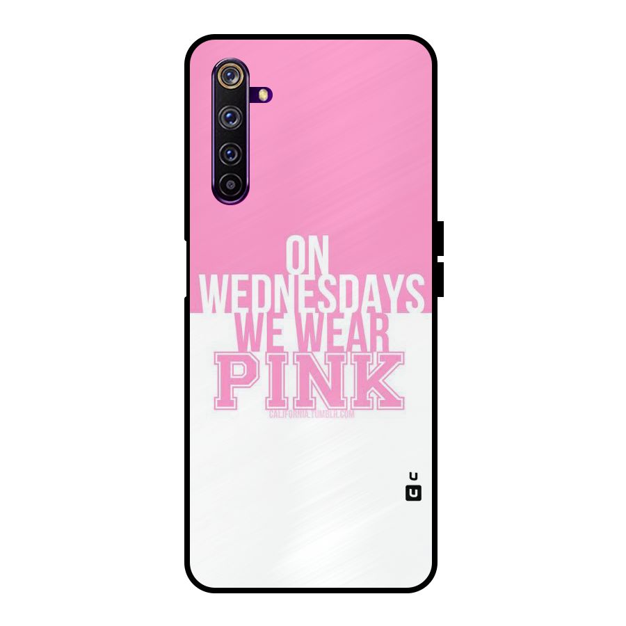 Wear Pink Metal Back Case for Realme 6 Pro