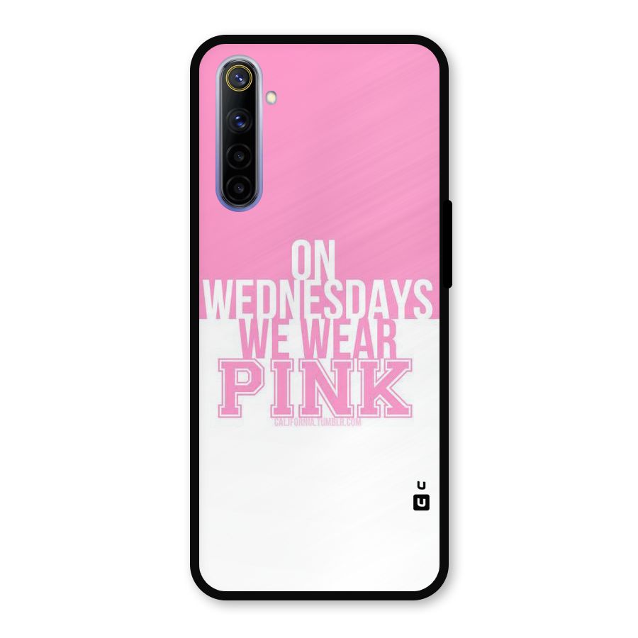 Wear Pink Metal Back Case for Realme 6i