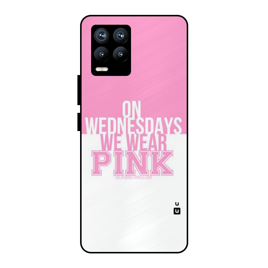 Wear Pink Metal Back Case for Realme 8 Pro