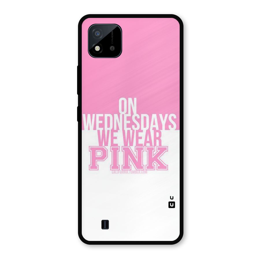 Wear Pink Metal Back Case for Realme C11 2021