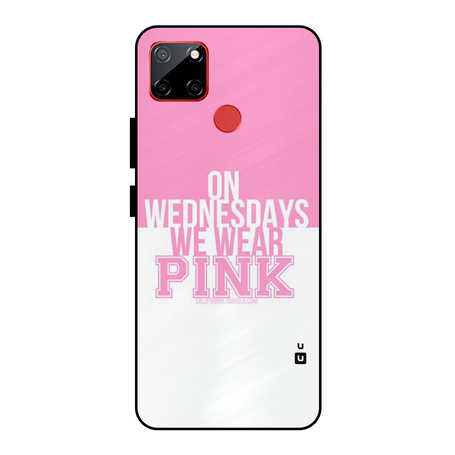 Wear Pink Metal Back Case for Realme C12
