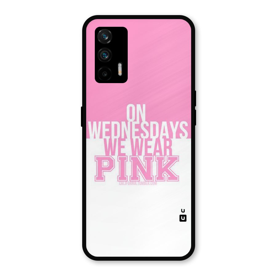Wear Pink Metal Back Case for Realme GT 5G