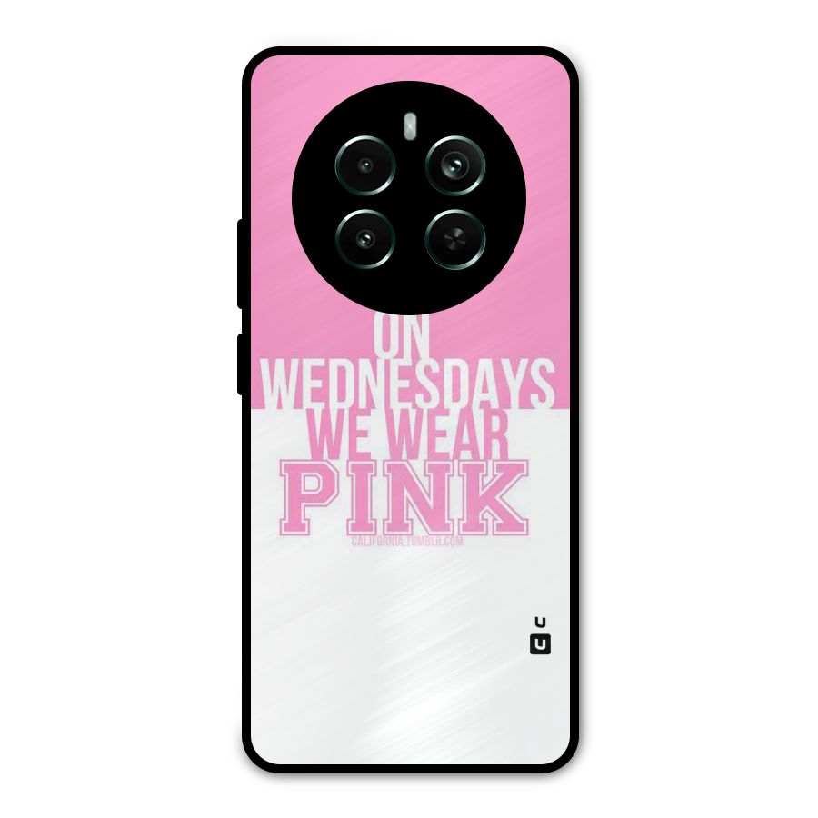 Wear Pink Metal Back Case for Realme Narzo 70 Pro