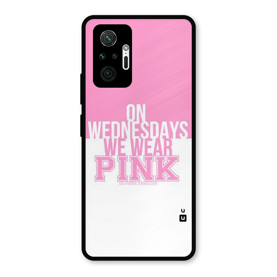 Wear Pink Metal Back Case for Redmi Note 10 Pro Max