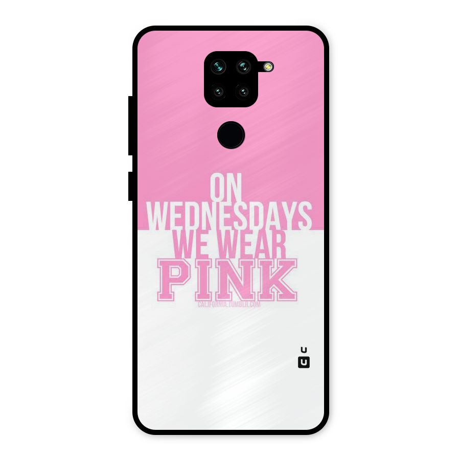 Wear Pink Metal Back Case for Redmi Note 9