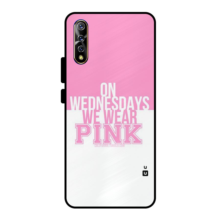 Wear Pink Metal Back Case for Vivo S1