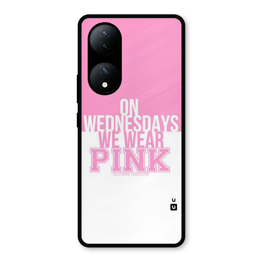 Wear Pink Metal Back Case for Vivo T2