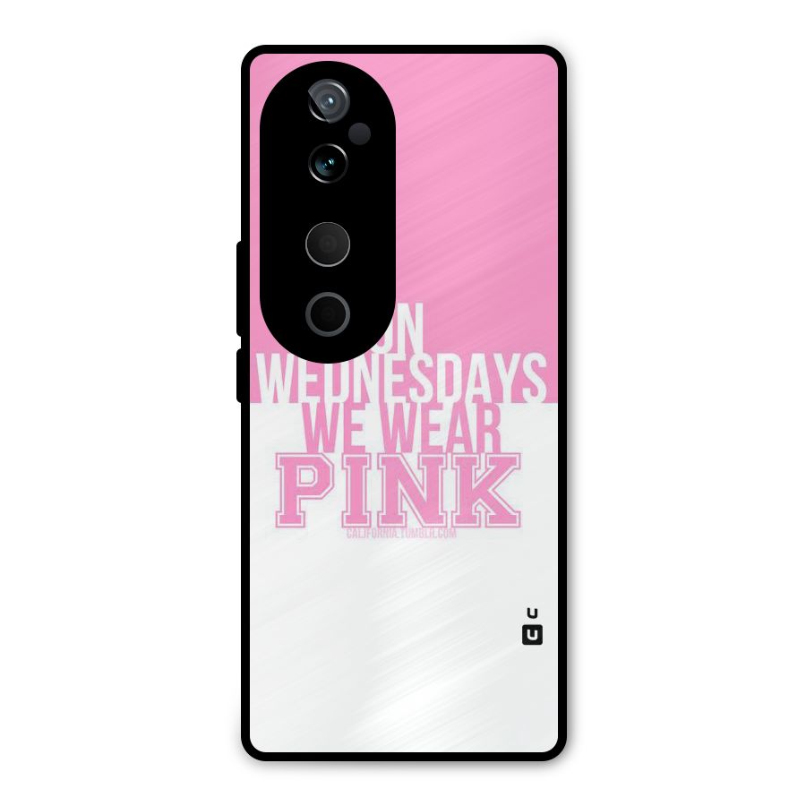 Wear Pink Metal Back Case for Vivo T3 Ultra