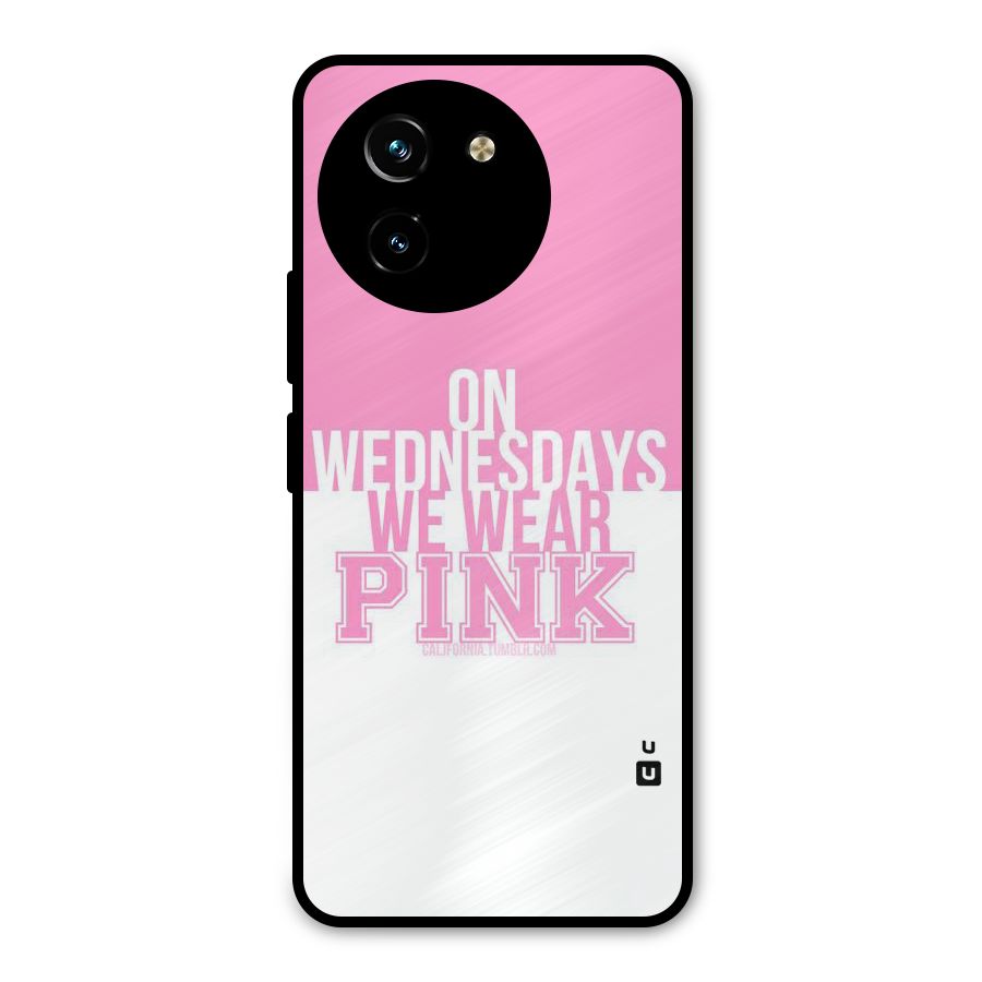 Wear Pink Metal Back Case for Vivo T3x
