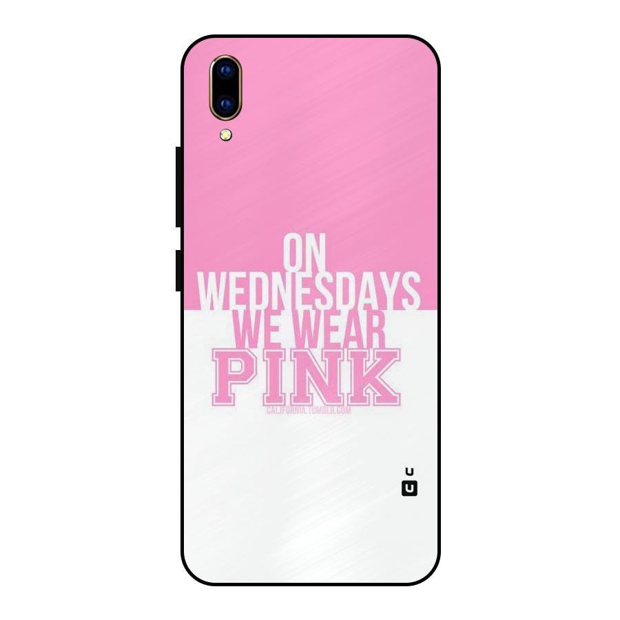 Wear Pink Metal Back Case for Vivo V11 Pro