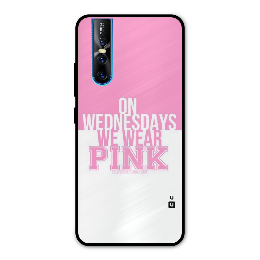 Wear Pink Metal Back Case for Vivo V15 Pro