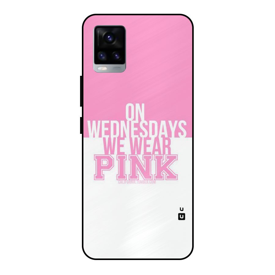 Wear Pink Metal Back Case for Vivo V20