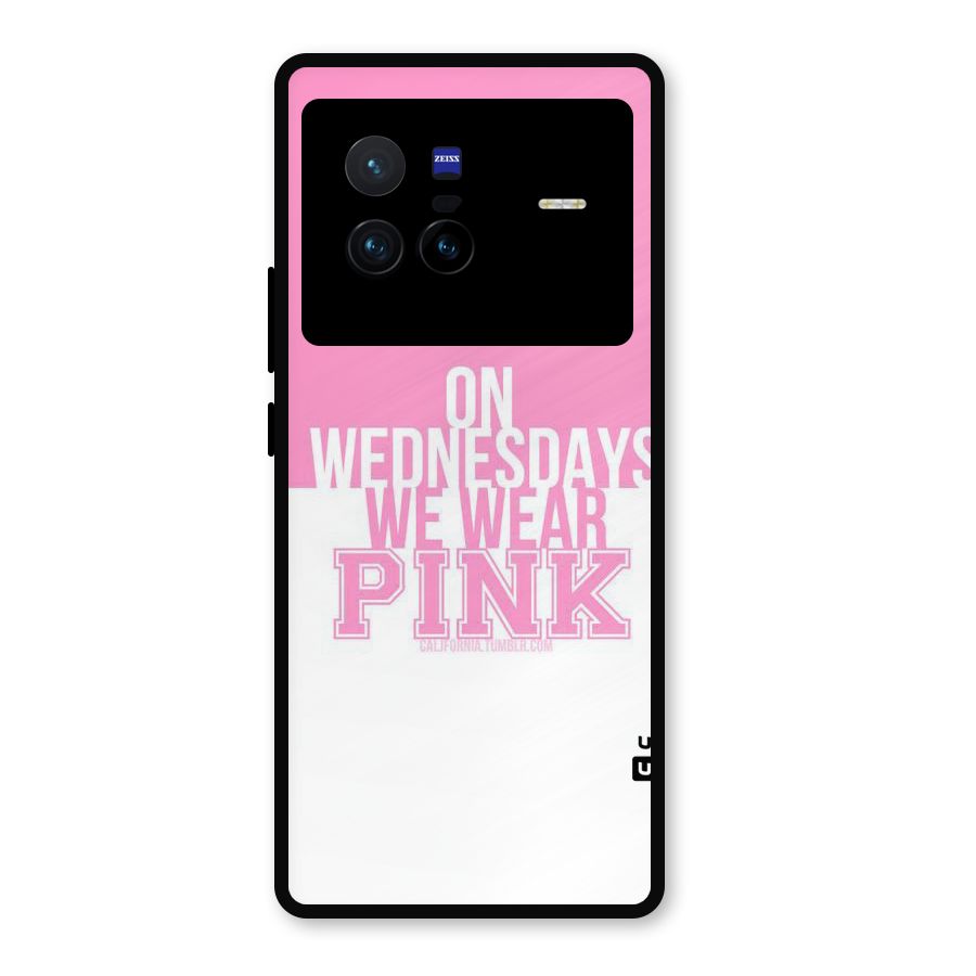 Wear Pink Metal Back Case for Vivo X80