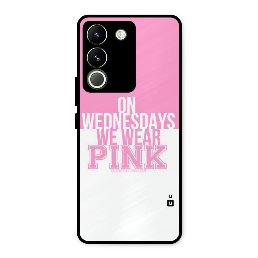 Wear Pink Metal Back Case for Vivo Y200