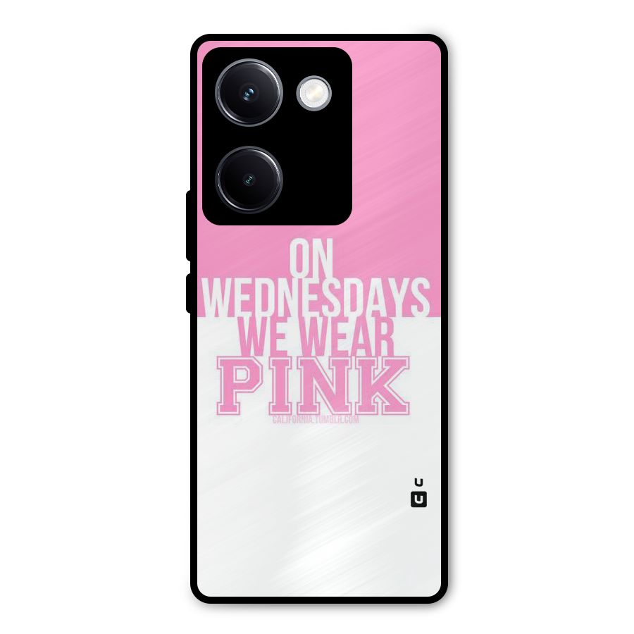 Wear Pink Metal Back Case for Vivo Y300 Plus