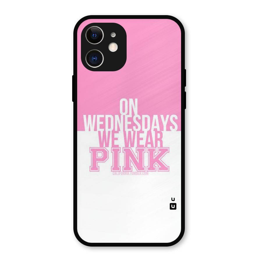 Wear Pink Metal Back Case for iPhone 12