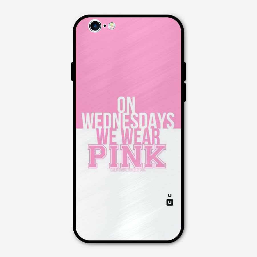 Wear Pink Metal Back Case for iPhone 6 6s