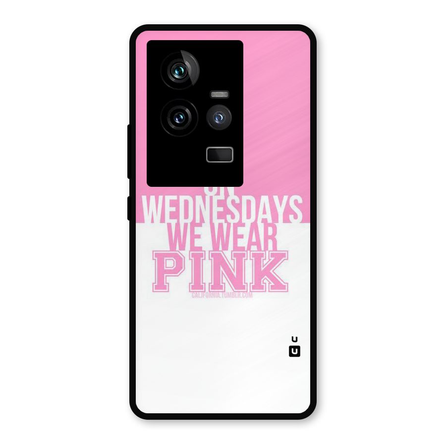 Wear Pink Metal Back Case for iQOO 11 5G