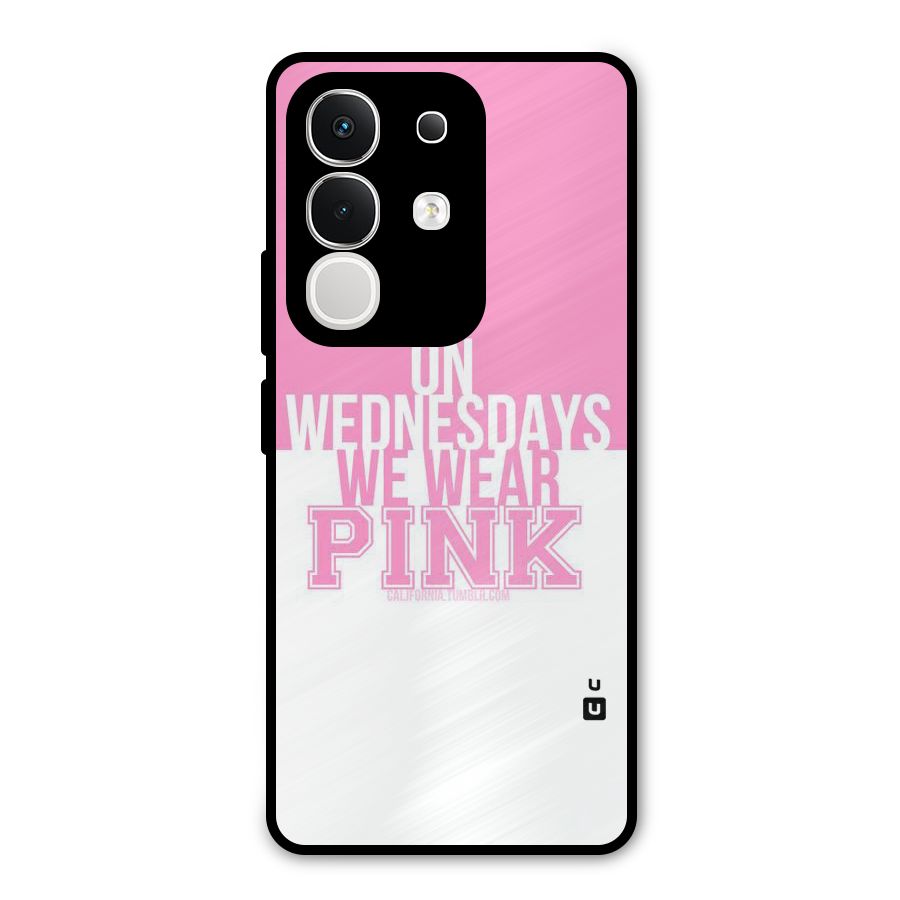 Wear Pink Metal Back Case for iQOO Z10x