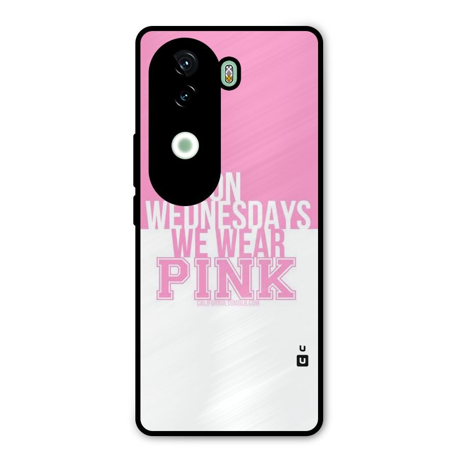 Wear Pink Metal Back Case for iQOO Z9s