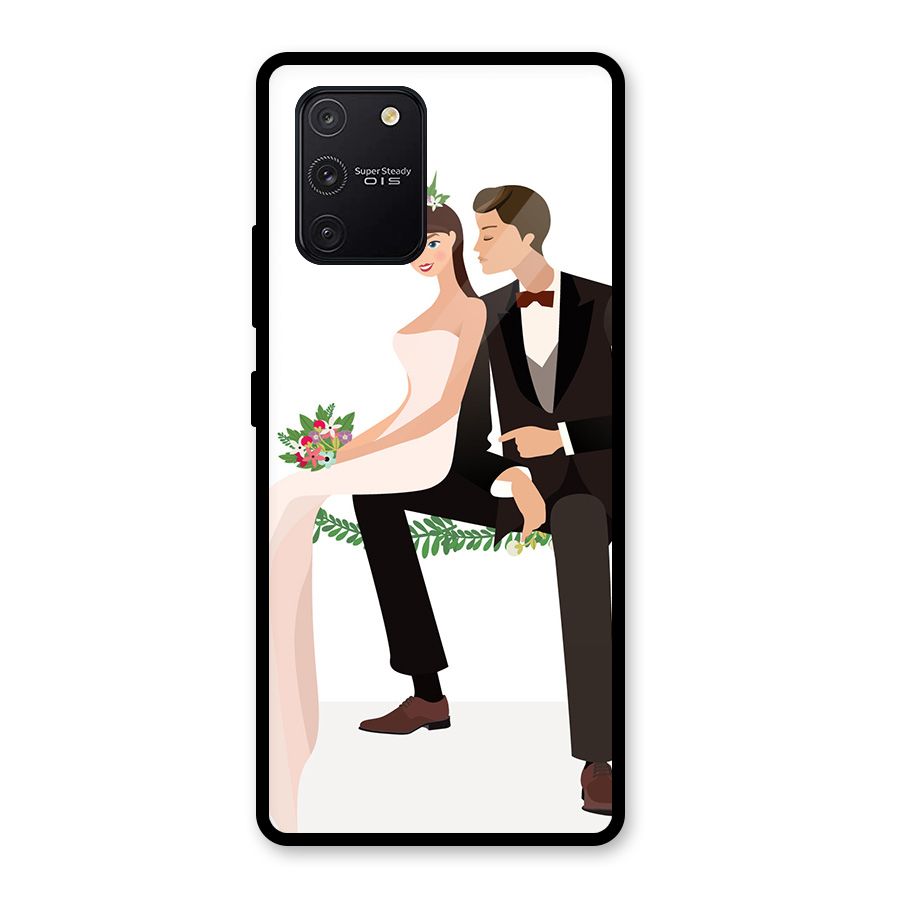 Wedding Couple Glass Back Case for Galaxy S10 Lite