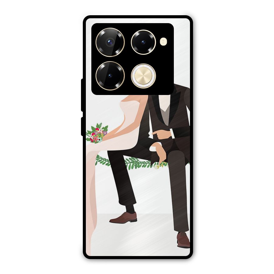 Wedding Couple Metal Back Case for Infinix Note 40 Pro Plus