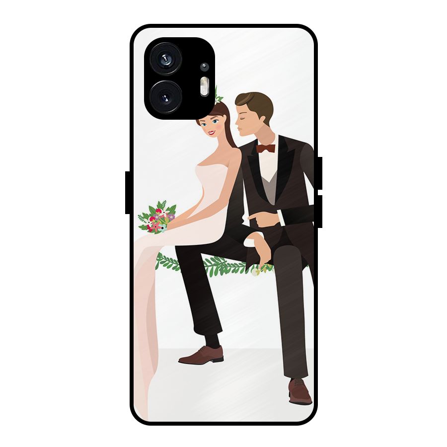 Wedding Couple Metal Back Case for Nothing Phone 2