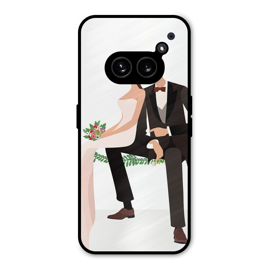 Wedding Couple Metal Back Case for Nothing Phone 2a Plus