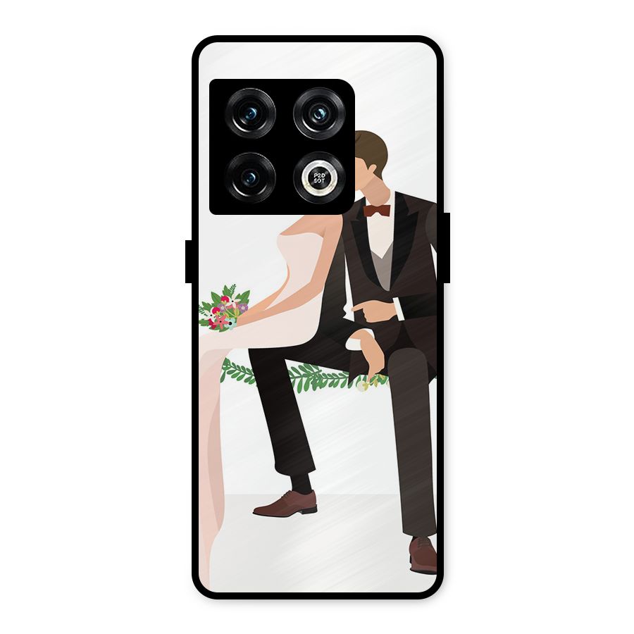 Wedding Couple Metal Back Case for OnePlus 10 Pro 5G