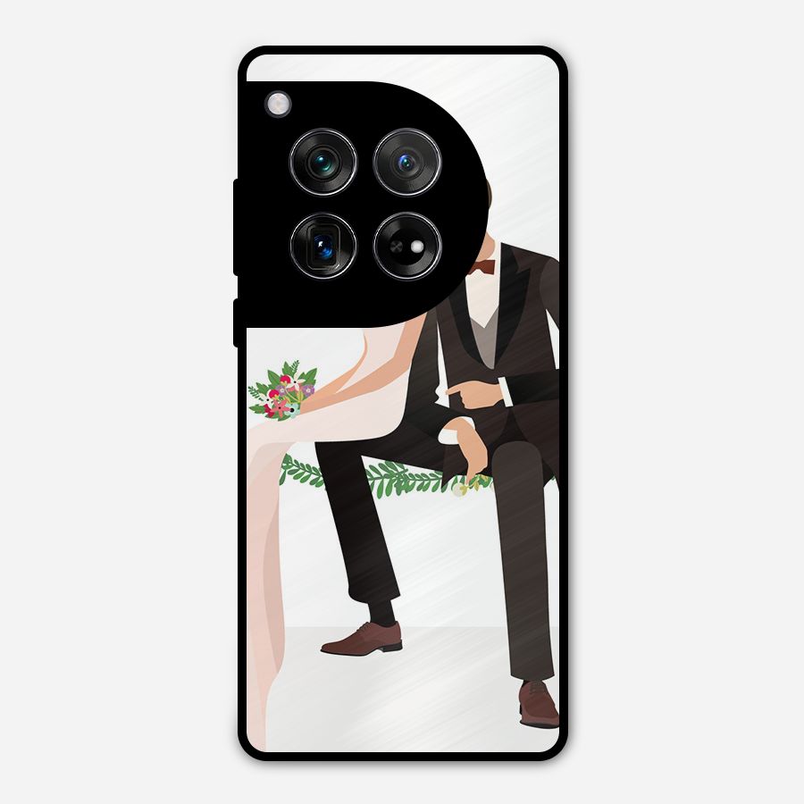 Wedding Couple Metal Back Case for OnePlus 12