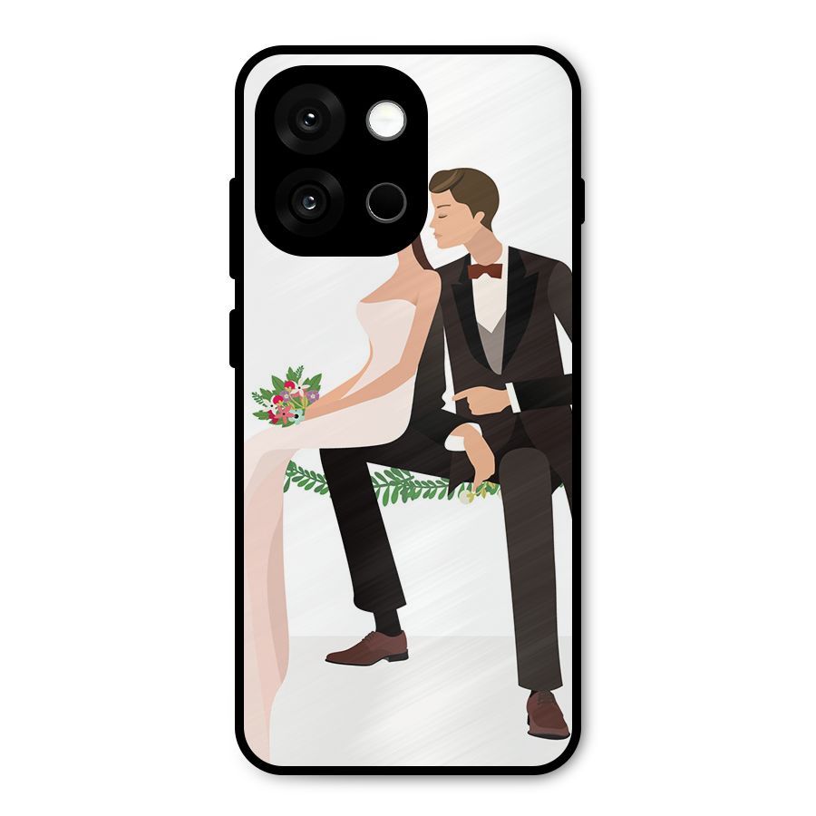 Wedding Couple Metal Back Case for OnePlus 13s