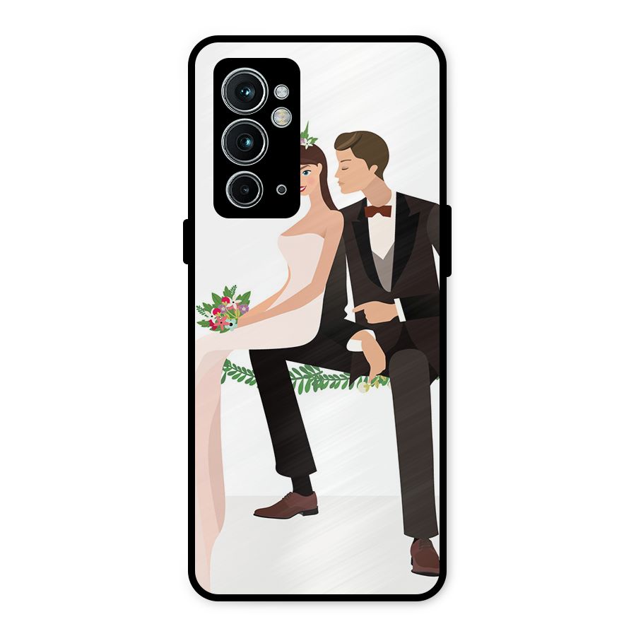 Wedding Couple Metal Back Case for OnePlus 9RT 5G