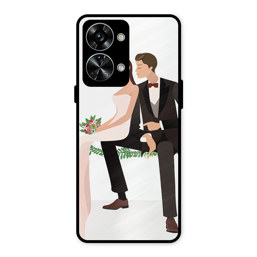 Wedding Couple Metal Back Case for OnePlus Nord 2T