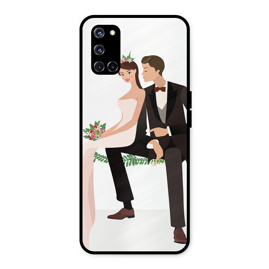 Wedding Couple Metal Back Case for Oppo A52