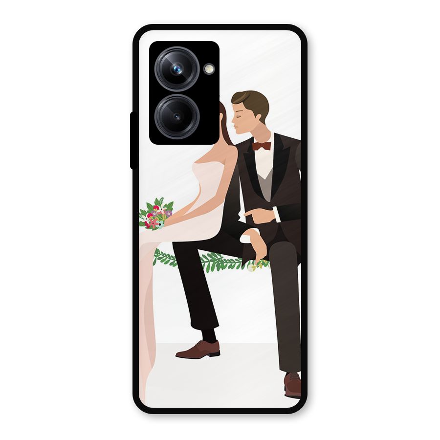 Wedding Couple Metal Back Case for Realme 10 Pro