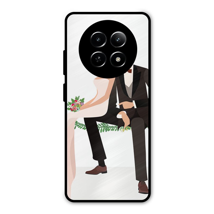 Wedding Couple Metal Back Case for Realme 12 5G
