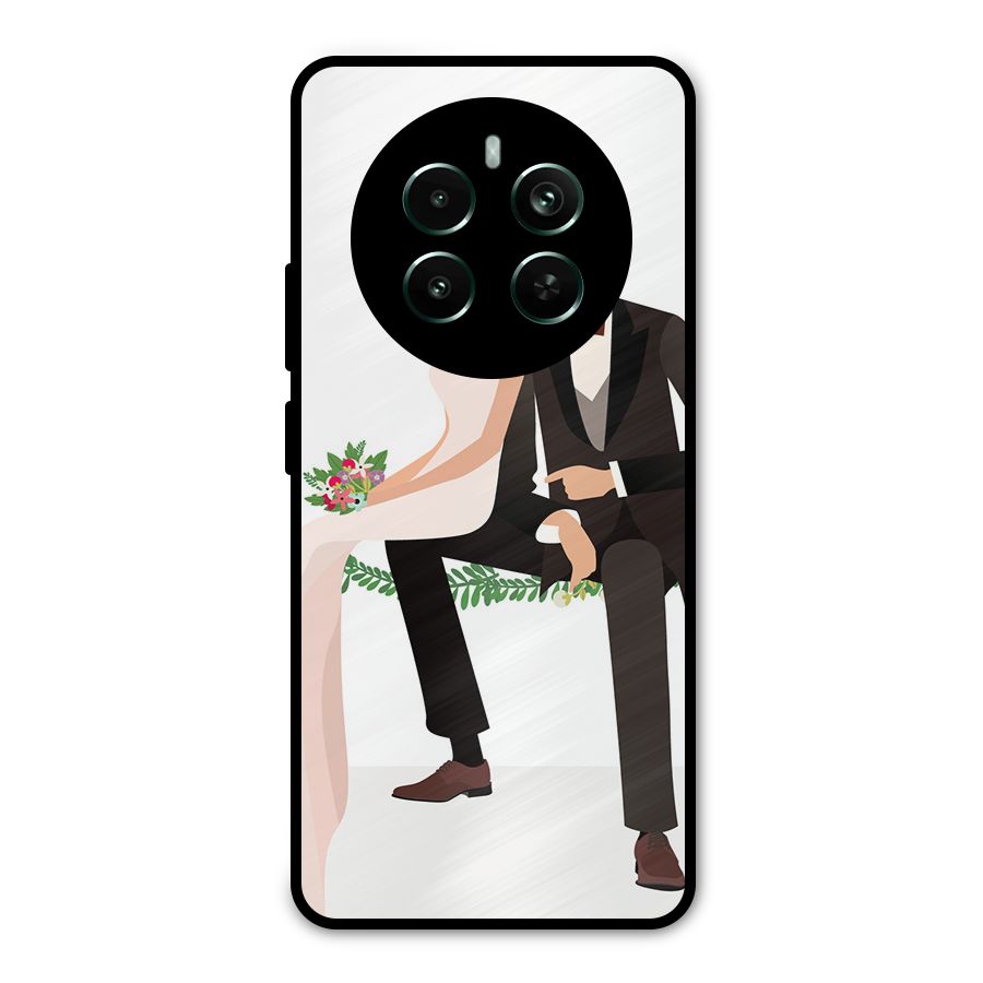 Wedding Couple Metal Back Case for Realme 12 Pro Plus
