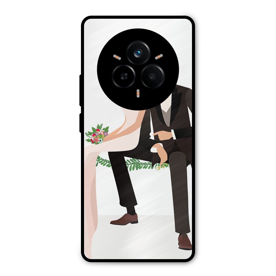 Wedding Couple Metal Back Case for Realme 14 Pro