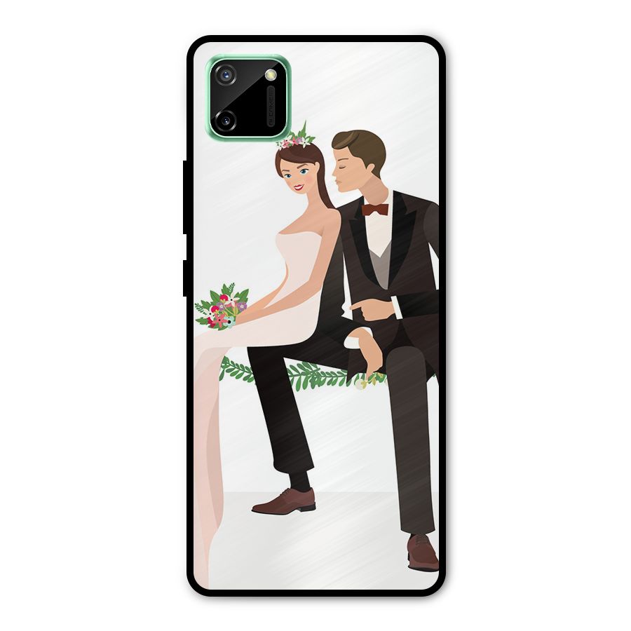 Wedding Couple Metal Back Case for Realme C11