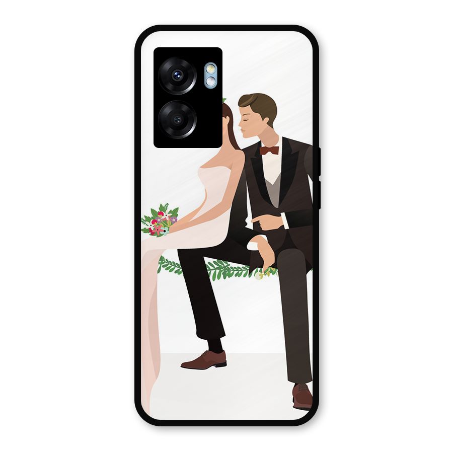 Wedding Couple Metal Back Case for Realme Narzo 50 5G