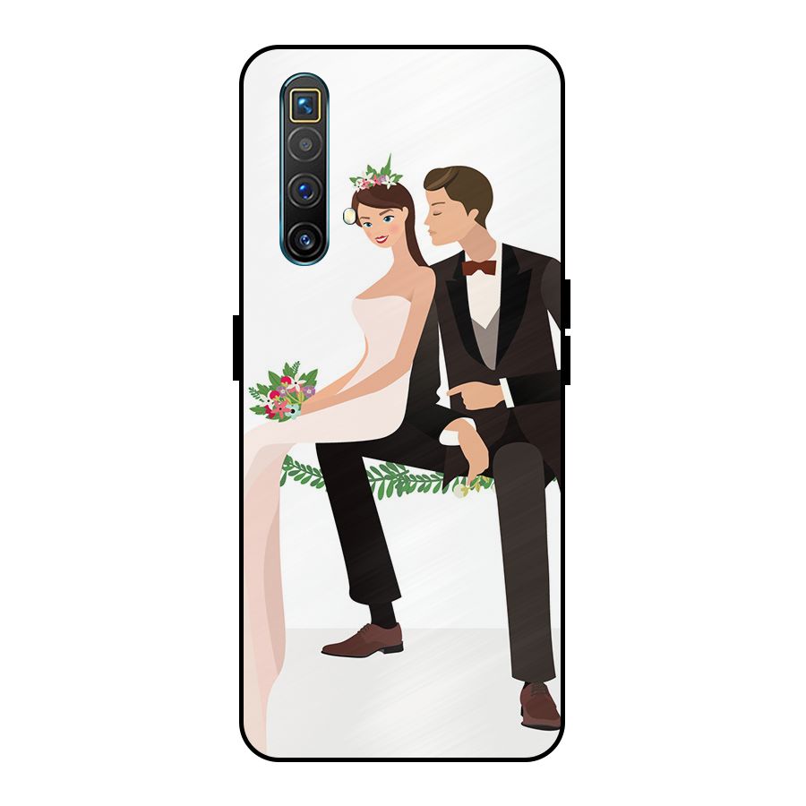 Wedding Couple Metal Back Case for Realme X3 SuperZoom