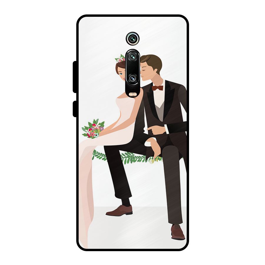 Wedding Couple Metal Back Case for Redmi K20