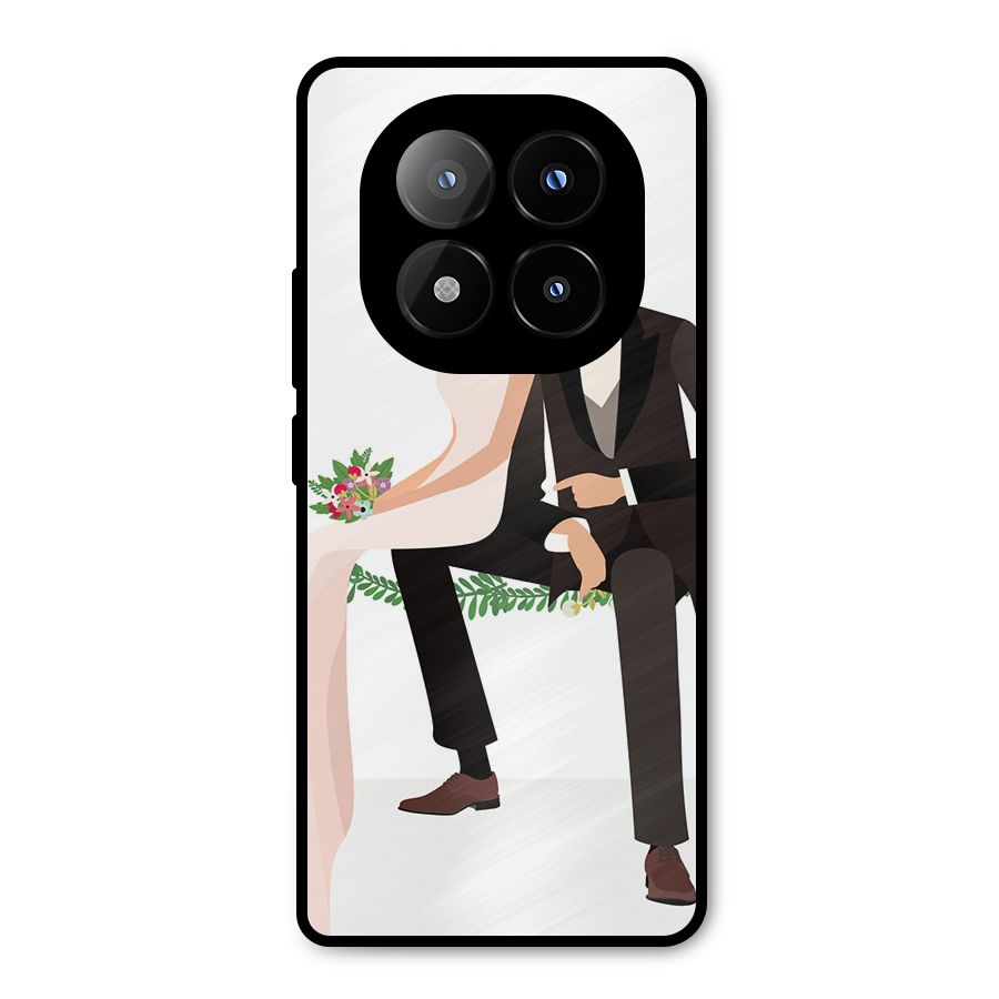 Wedding Couple Metal Back Case for Redmi Note 14 Pro Plus 5G