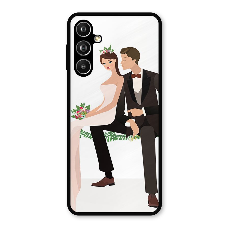 Wedding Couple Metal Back Case for Samsung Galaxy M54