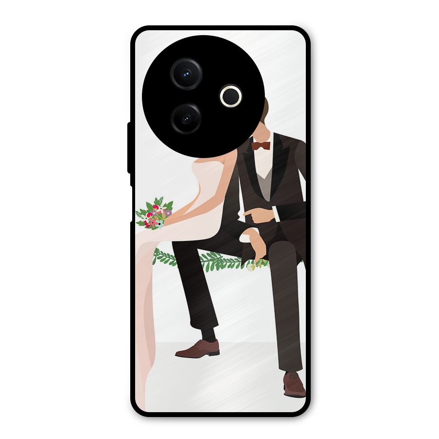 Wedding Couple Metal Back Case for Vivo Y39