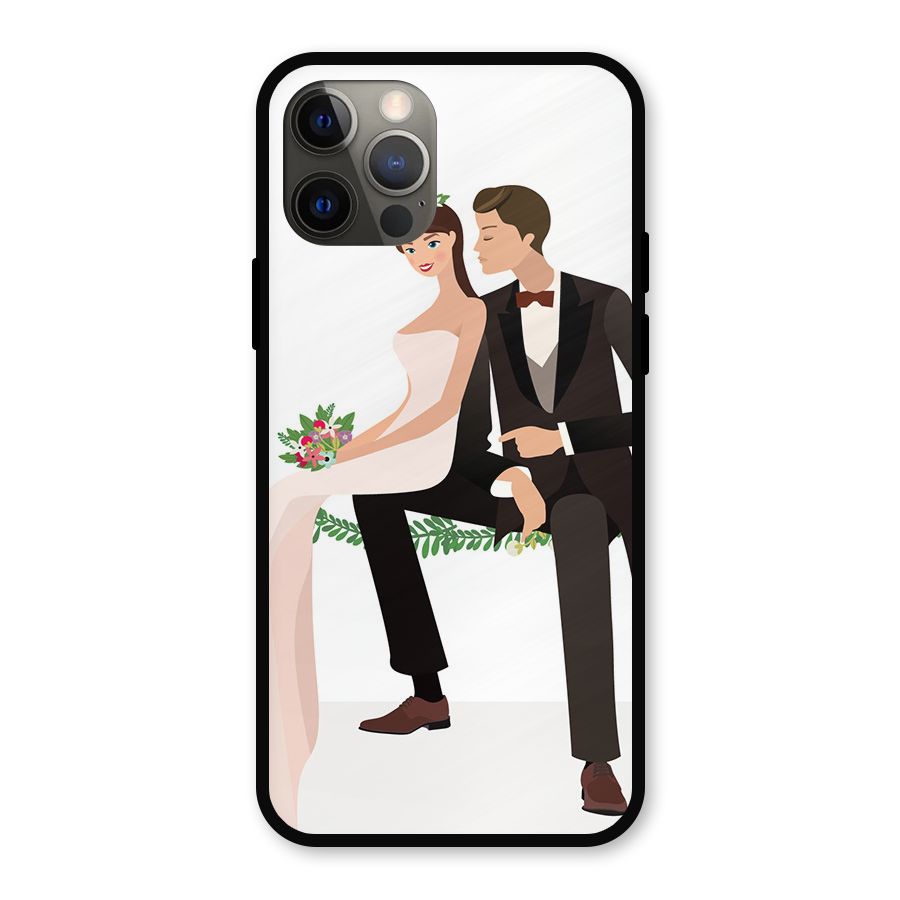 Wedding Couple Metal Back Case for iPhone 12 Pro