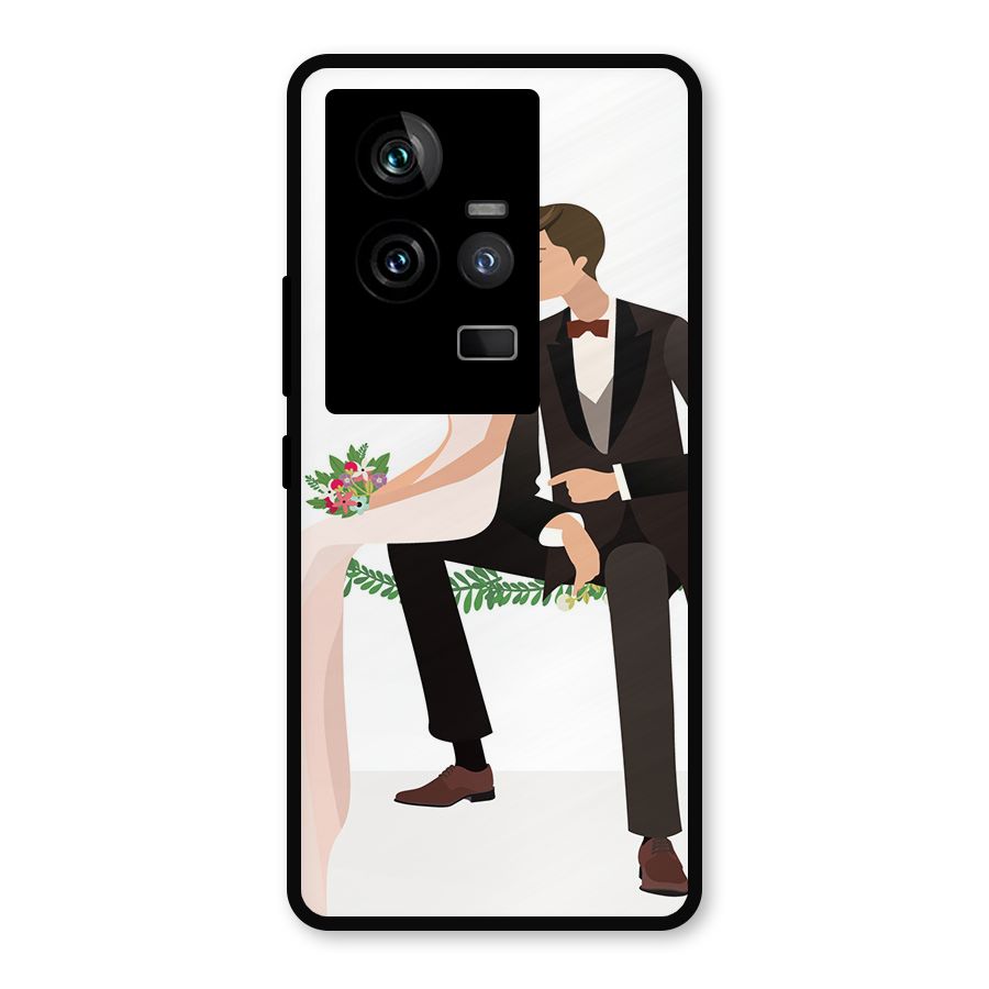 Wedding Couple Metal Back Case for iQOO 11 5G