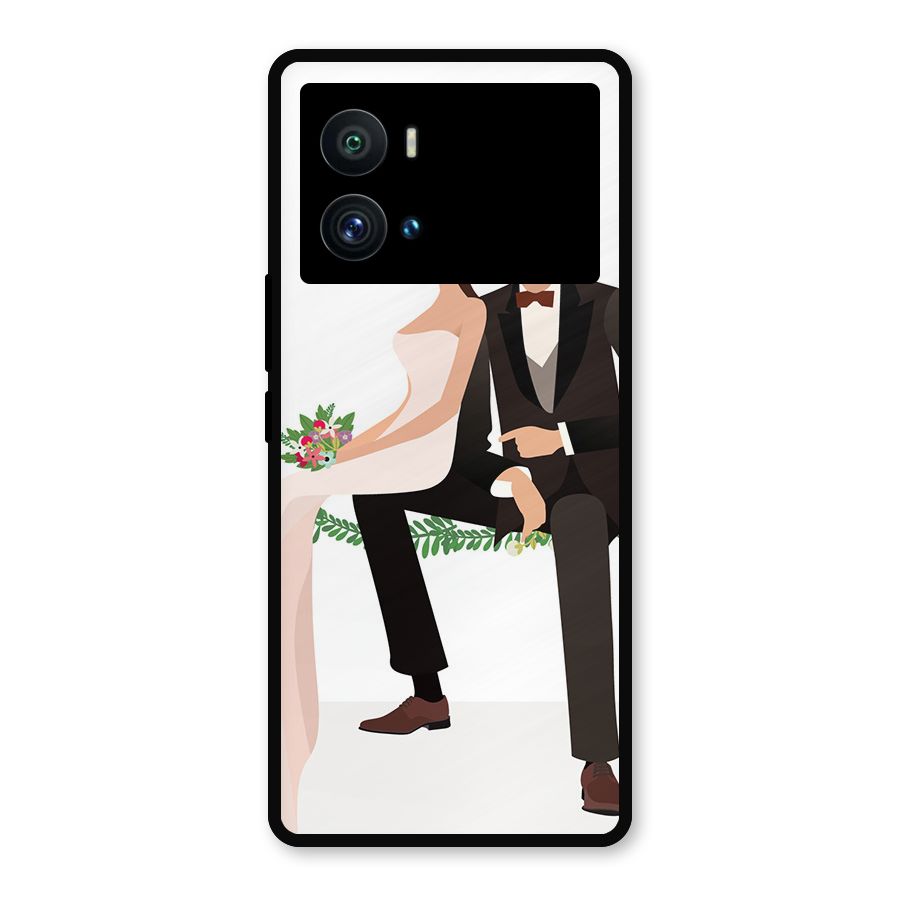 Wedding Couple Metal Back Case for iQOO 9 Pro
